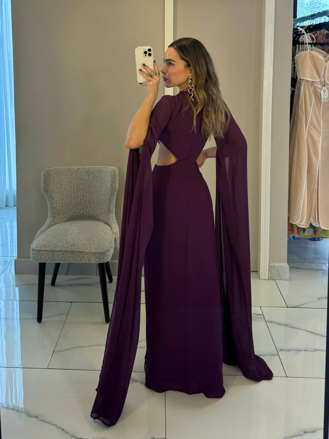 GRETA GRAPE DRESS