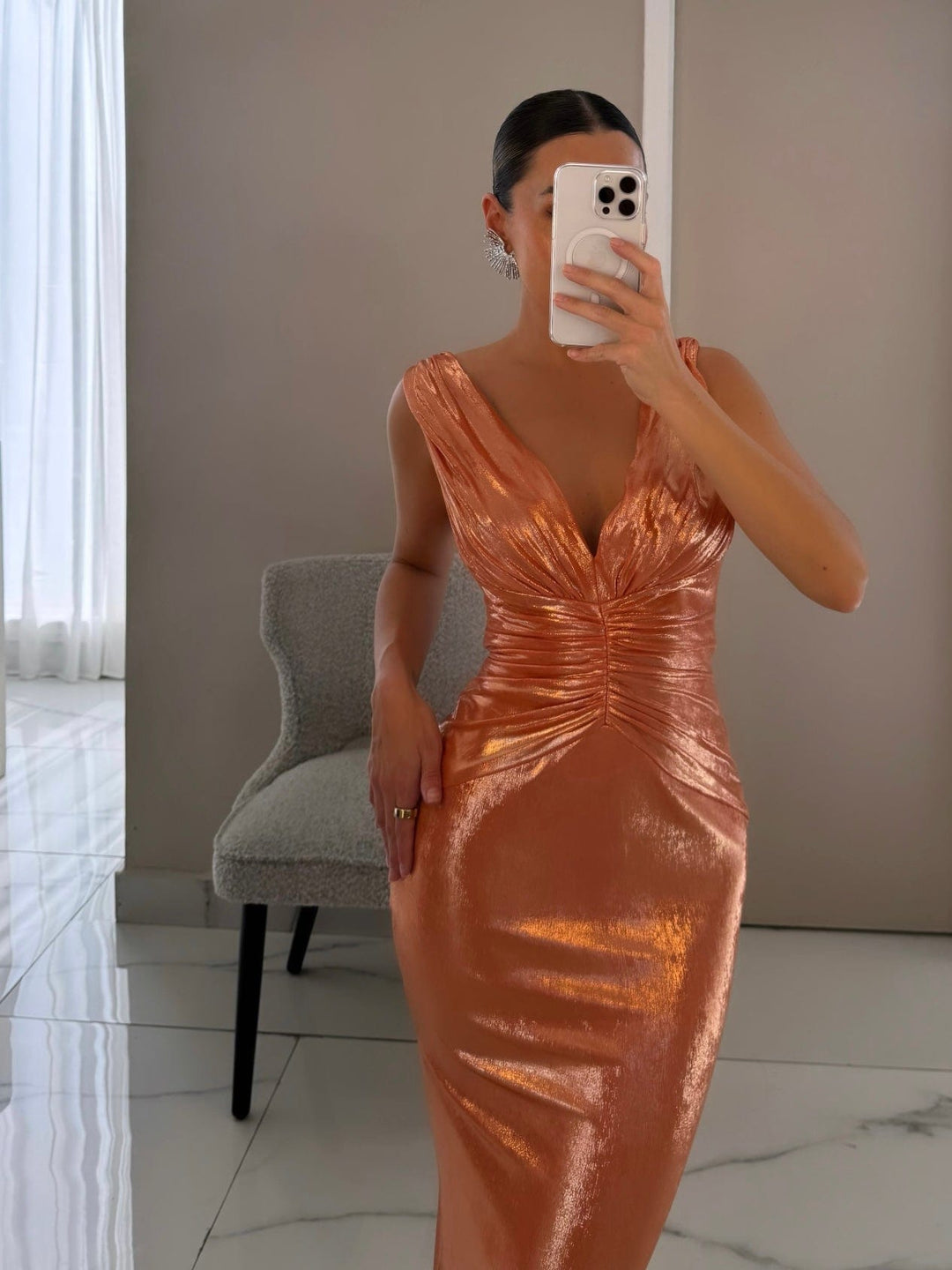 META ORANGE DRESS