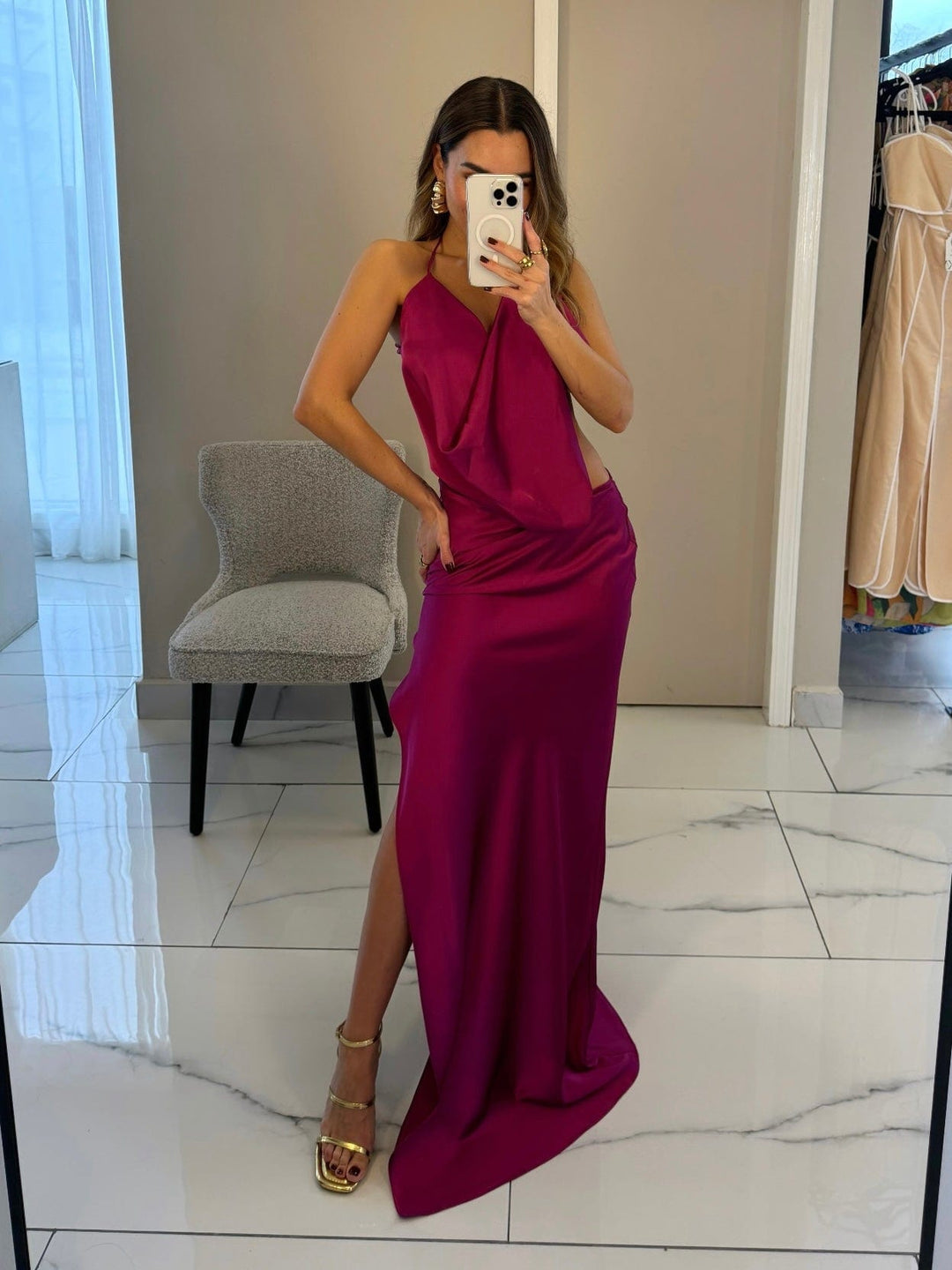 DAIRA MAGENTA DRESS