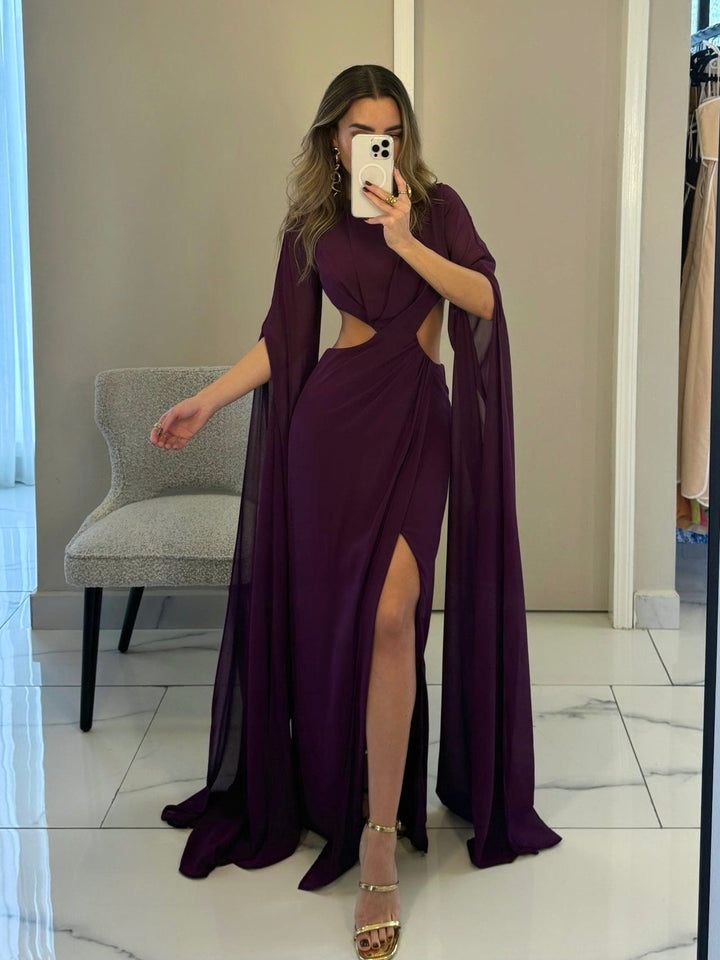 GRETA GRAPE DRESS