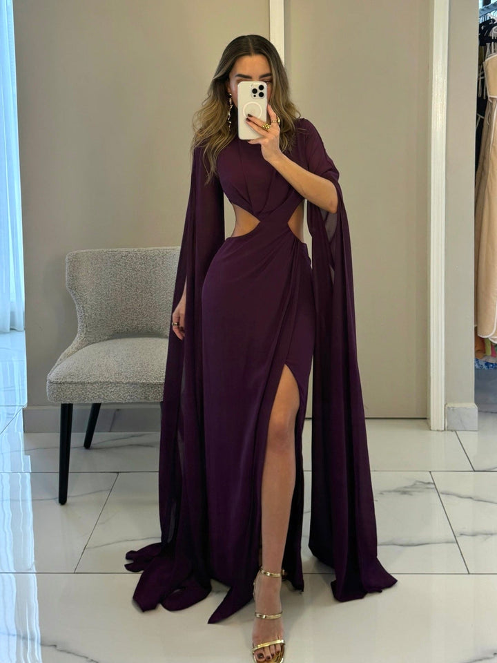 GRETA GRAPE DRESS