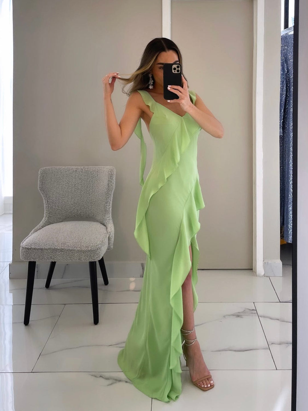 PERLA PISTACHIO DRESS