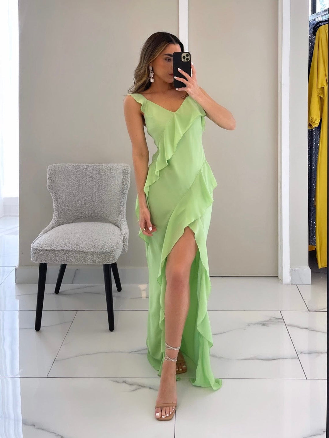 PERLA PISTACHIO DRESS