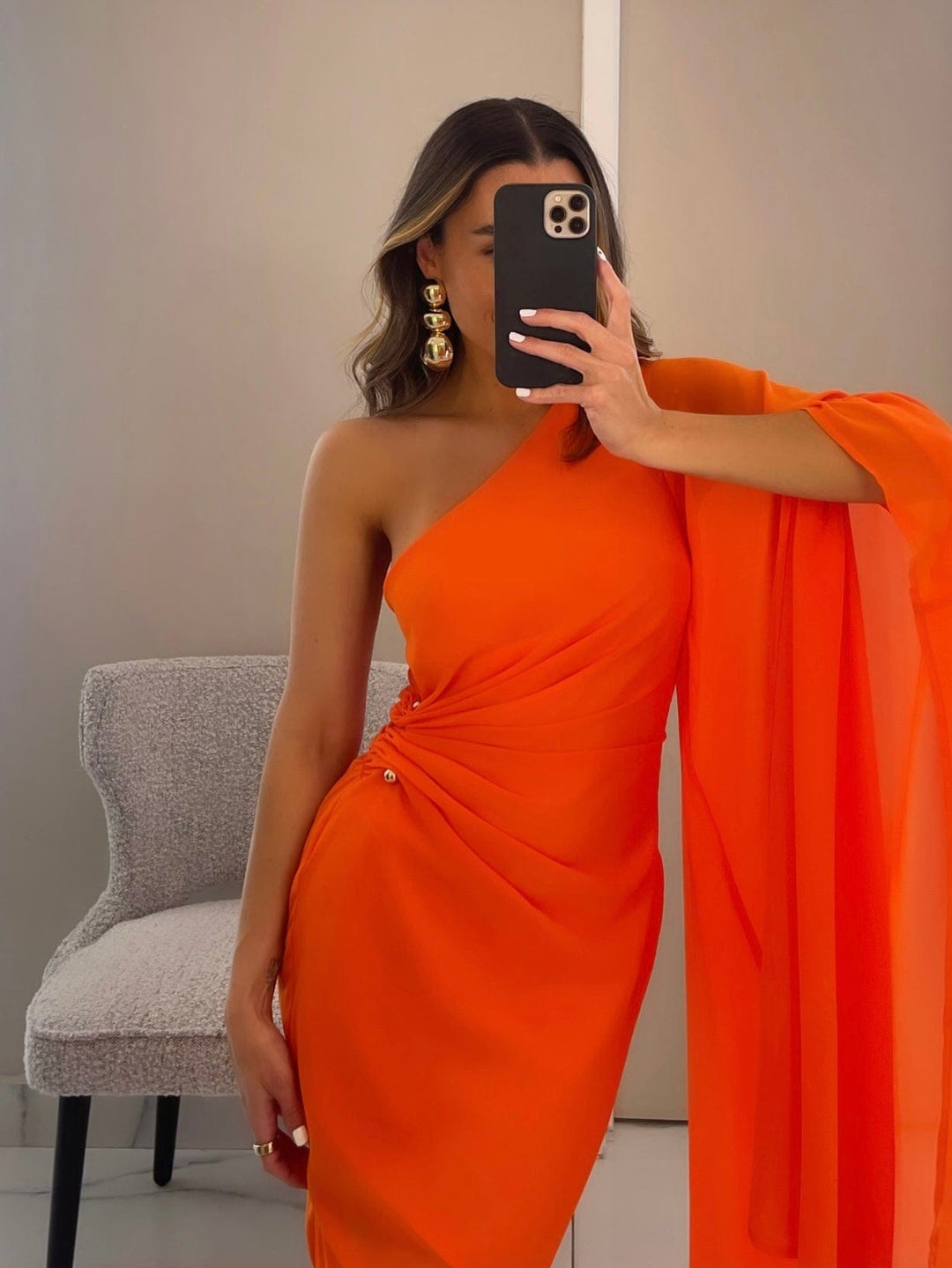 SCHUL ORANGE DRESS