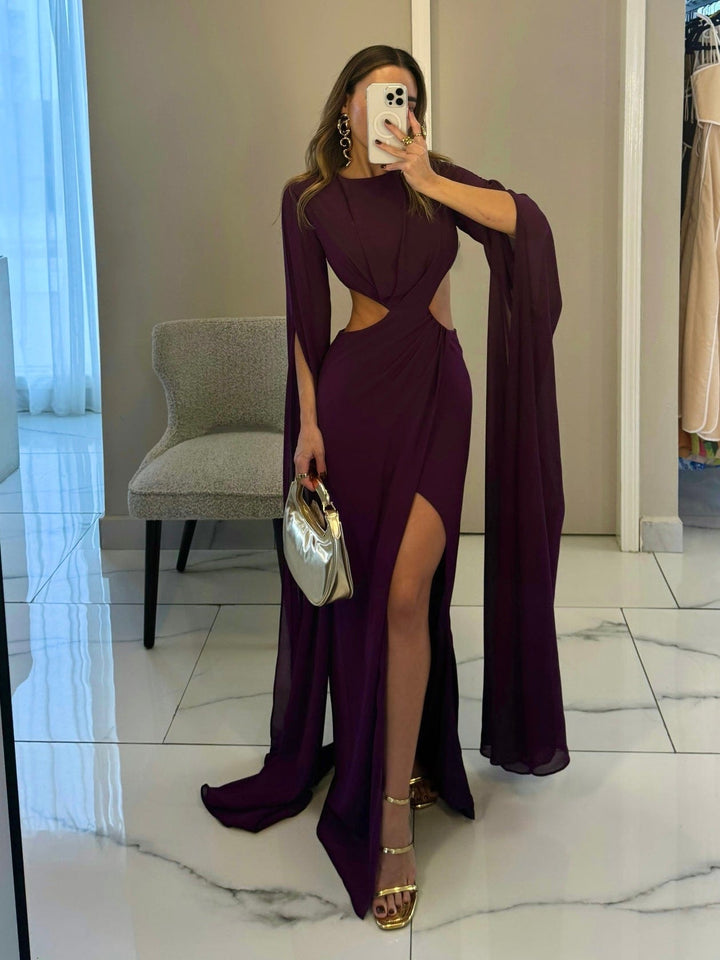 GRETA GRAPE DRESS