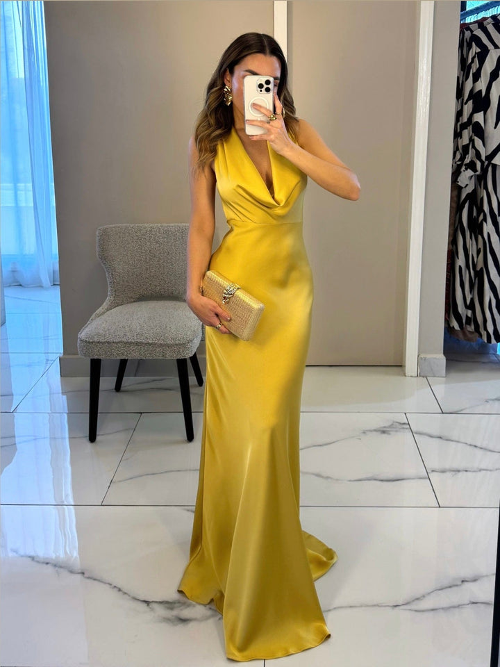 ELIAN GOLD DRESS