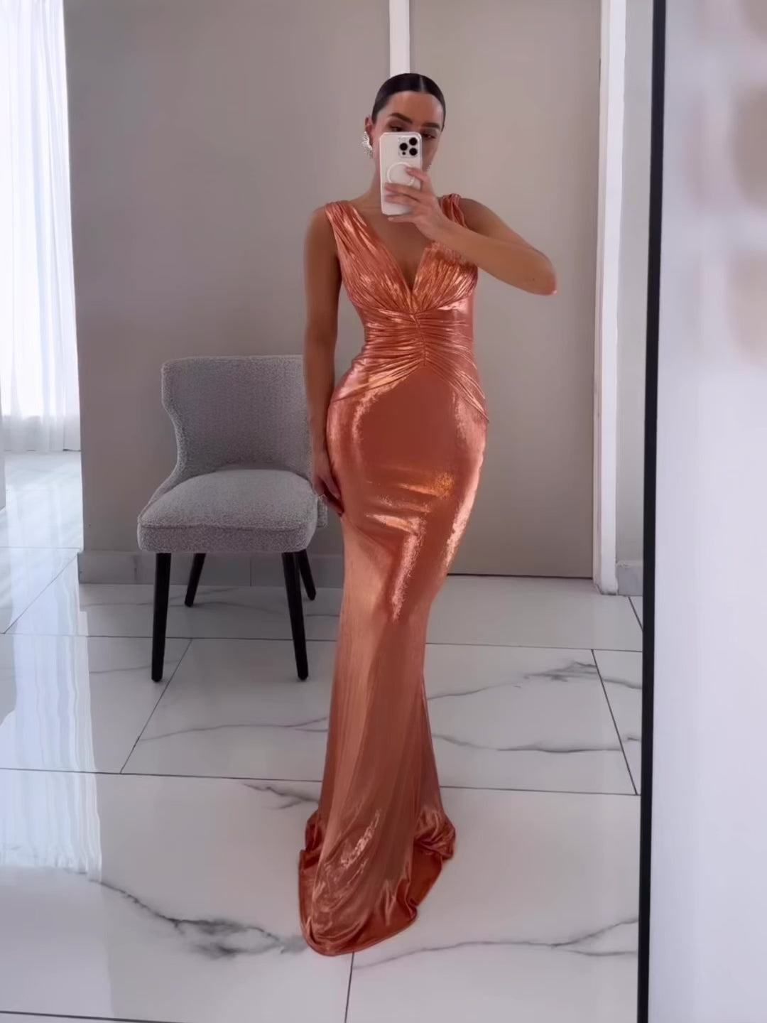 META ORANGE DRESS